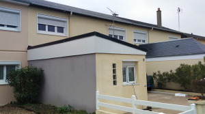 Création charpente finition bac acier après